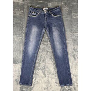 I Love Harlem Women's Size 7 Embroidered Stretch Skinny Denim Jeans